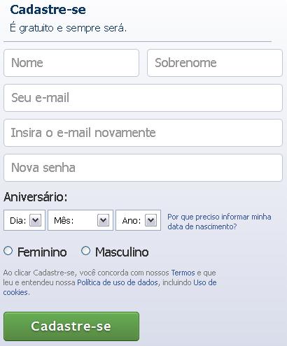 Como Criar Uma Conta No Facebook Passo A Passo Etudo